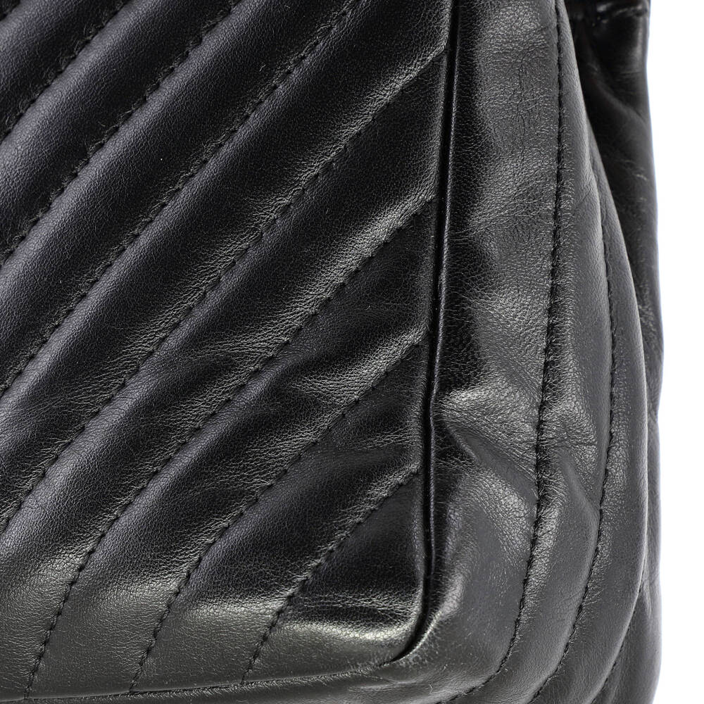 Chanel Round Cc Chain Flap Bag Chevron #233872C39B - Picture 7 of 8